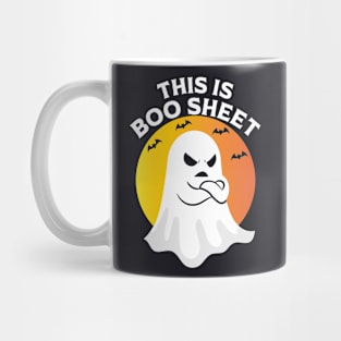 This Is Boo Sheet Ghost Retro Halloween Costume Mug